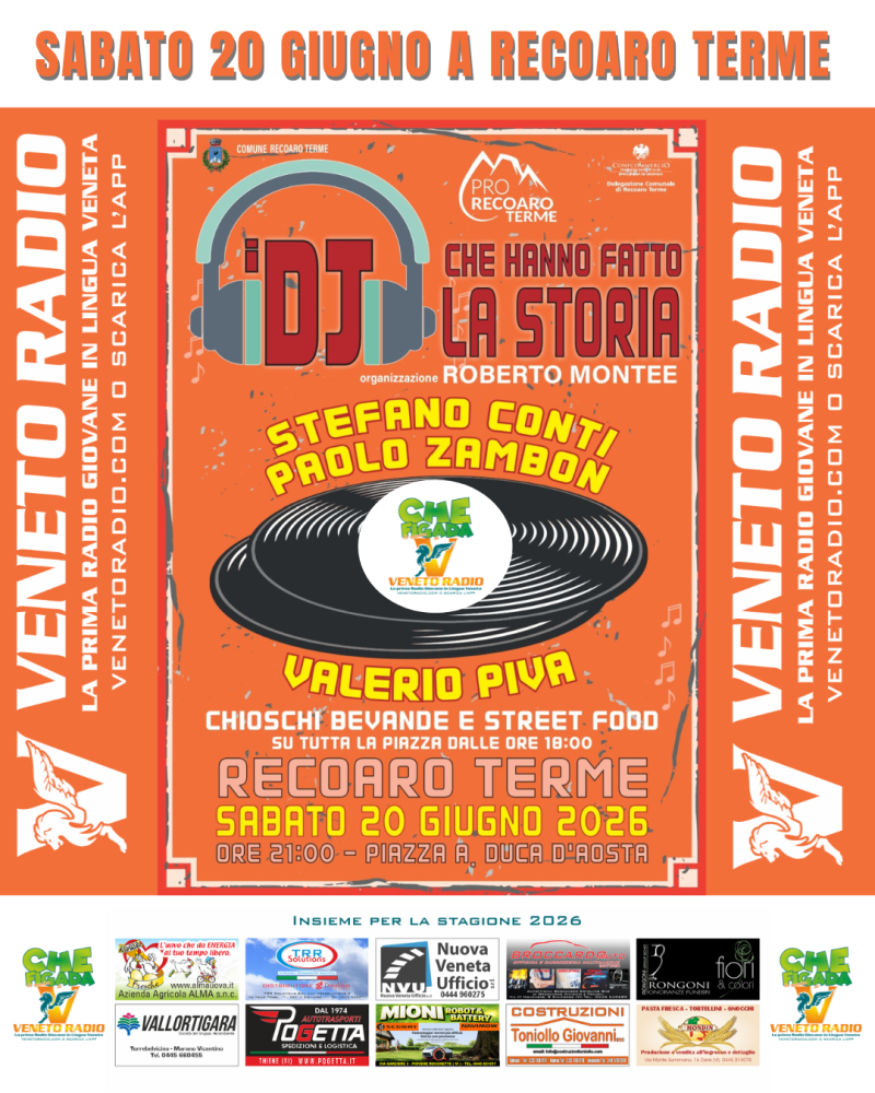 Recoaro Terme 20 Giugno I DJ's che hanno fatto la storia !!!