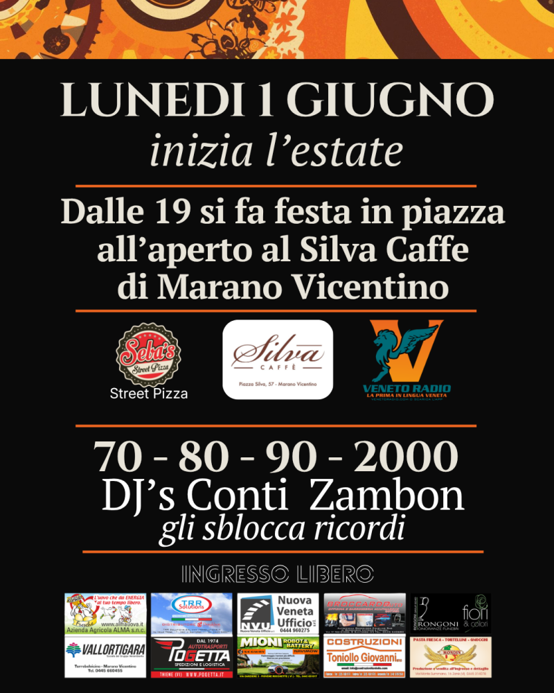 Lunedì 1 Giugno a Marano Vicentino